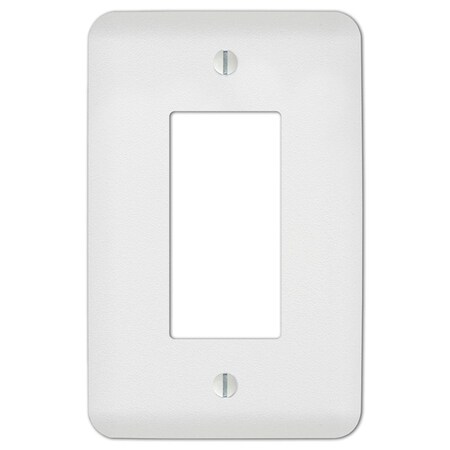 Livewire Perry Textured 1 Gang Stamped Steel Rocker Wall Plate, White LI2740987